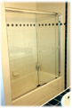 340D Frameless Sliding Tub Enclosure