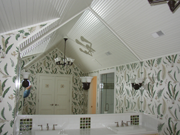 Vaulted Mirror with Sconce Cutouts